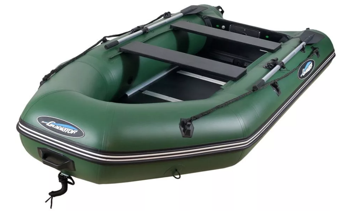 МОТОРНО-ГРЕБНАЯ ЛОДКА ПВХ GLADIATOR А 340 ТК С ФАНЕРНЫМ ПОЛОМ в Батайске