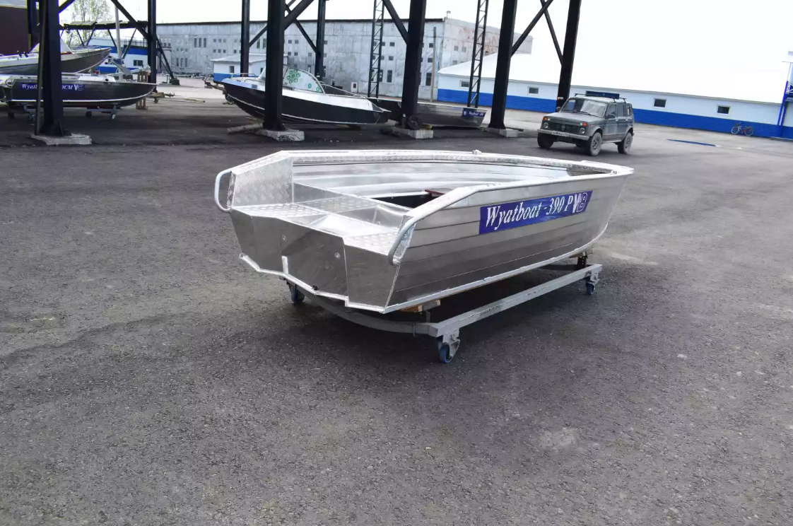 Алюминиевая лодка Wyatboat-390Р Увеличенный борт в Батайске
