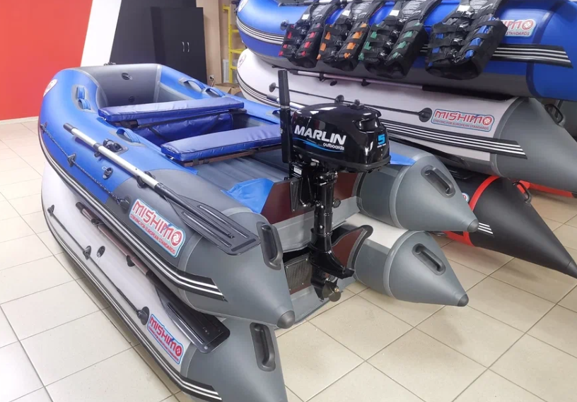 КОМПЛЕКТ ЛОДКА MISHIMO LITE 315 + МОТОР 5л.с в Батайске