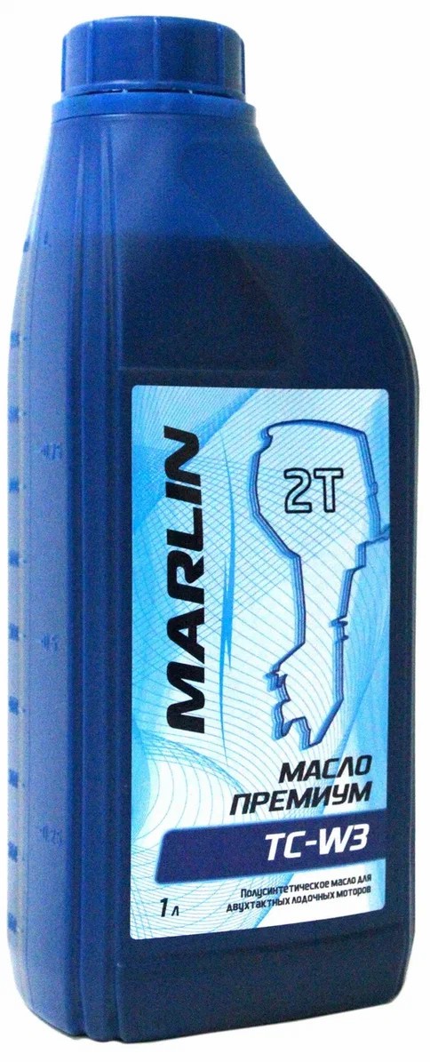 МАСЛО ПОЛУСИНТЕТИЧЕСКОЕ MARLIN ПРЕМИУМ 2Т, TC-W3, 1 ЛИТР в Батайске