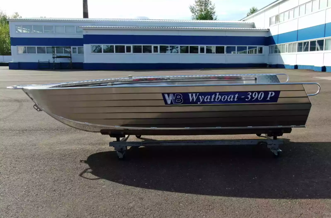 Алюминиевая лодка Wyatboat-390РМ увеличенный борт в Батайске