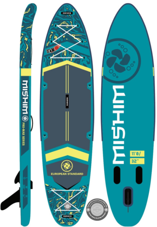 SUP (САП) Доска MISHIMO PRO-MAX Light Teal 11’ (335см) в Батайске