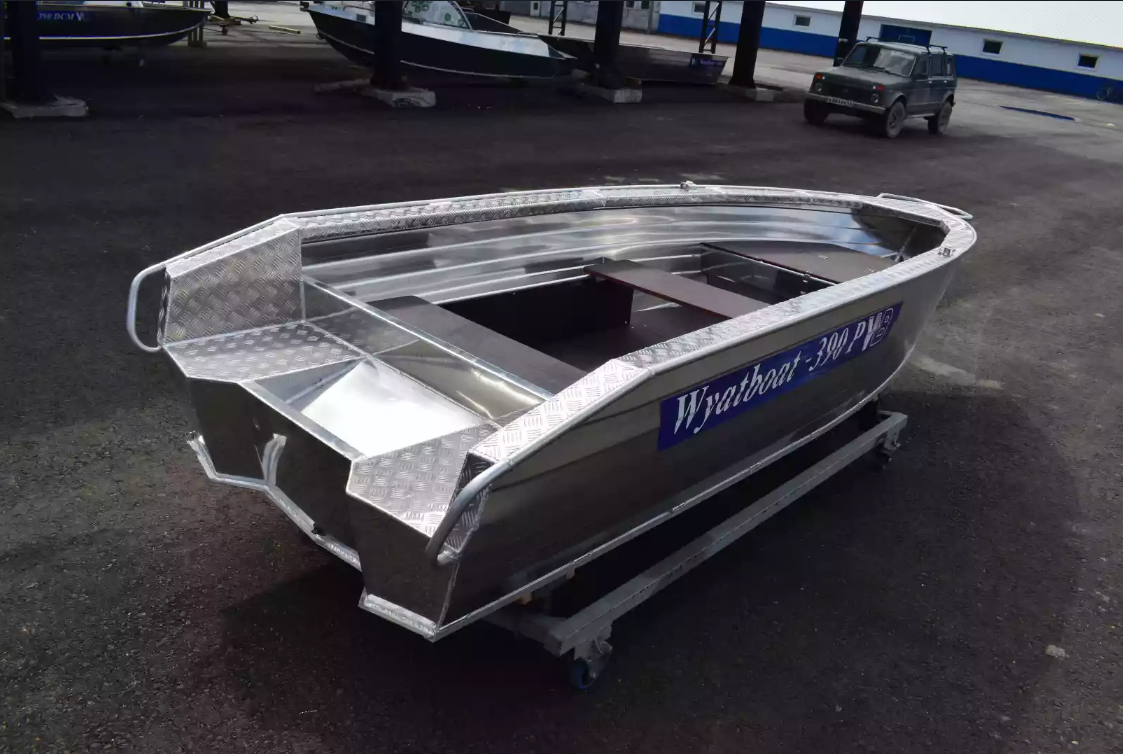 Алюминиевая лодка Wyatboat-390Р Увеличенный борт в Батайске
