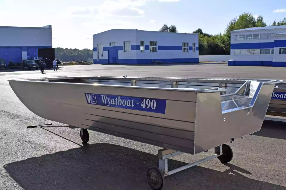 Алюминиевая лодка Wyatboat-490 Jonboat в Батайске