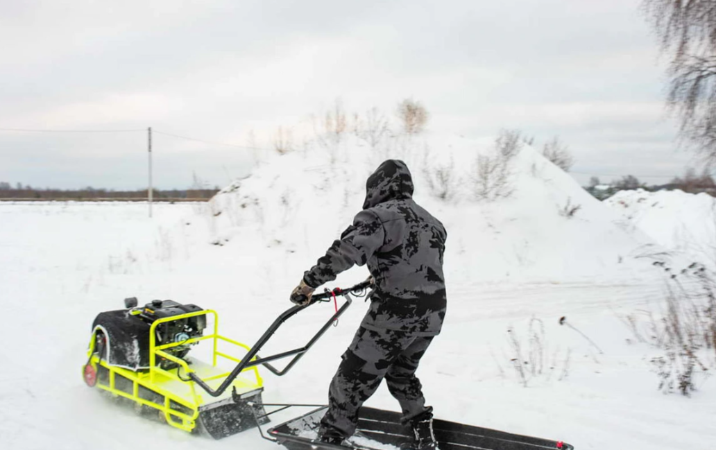 Мотобуксировщик Бурлак ХОЗЯИН-1 (капот ткань) в Батайске
