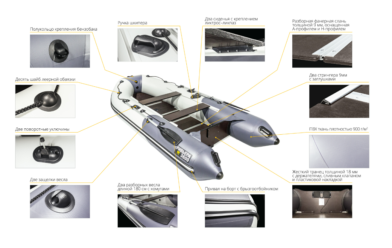Лодка Ривьера Компакт 3600 СК в Батайске