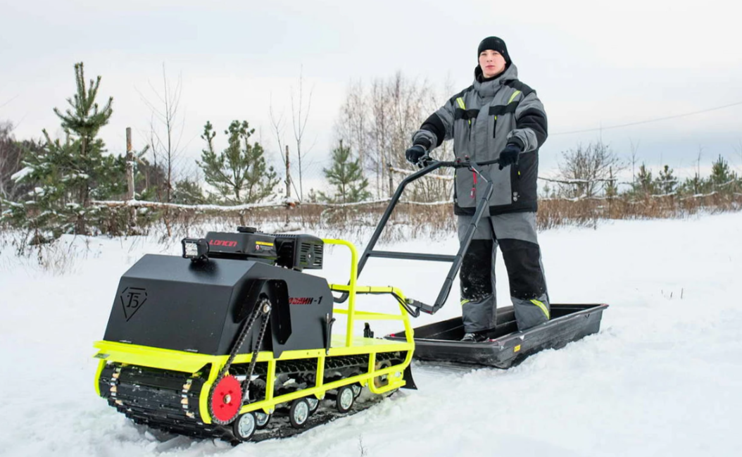 Мотобуксировщик Бурлак ХОЗЯИН-1 (капот ткань) в Батайске