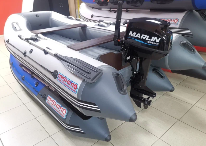 КОМПЛЕКТ ЛОДКА MISHIMO LITE 335 + МОТОР 9,8 Л.С. в Батайске