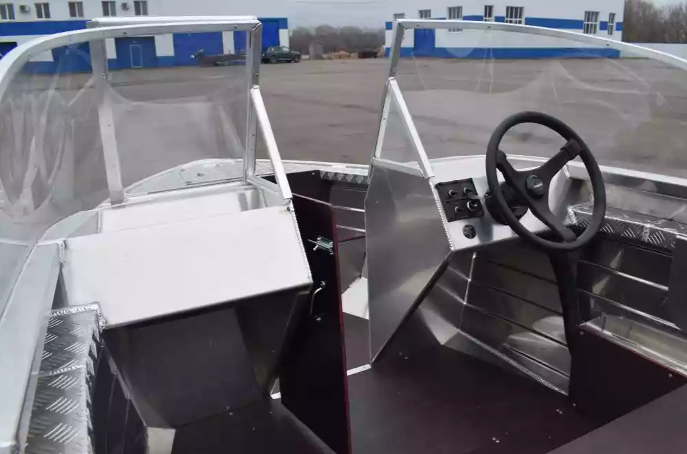 Алюминиевая лодка Wyatboat-390 DCM Увеличенный борт в Батайске