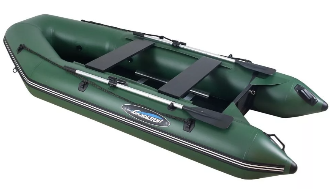 МОТОРНО-ГРЕБНАЯ ЛОДКА ПВХ GLADIATOR А 340 ТК С ФАНЕРНЫМ ПОЛОМ в Батайске