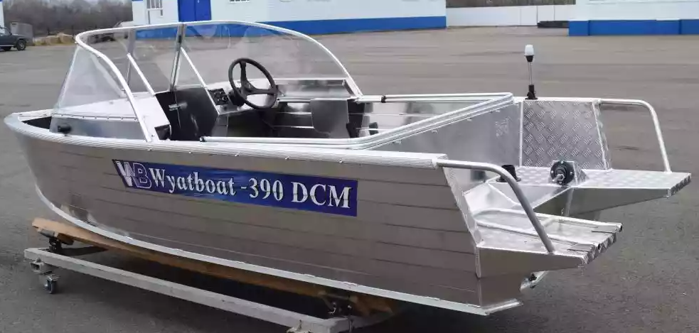 Алюминиевая лодка Wyatboat-390 DCM Увеличенный борт в Батайске