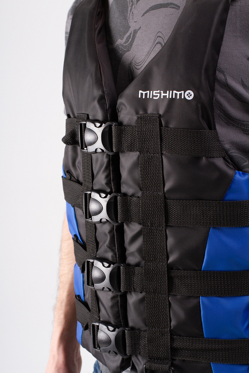 Жилет спасательный MISHIMO PRO Премиум качества Черно-синий в Батайске