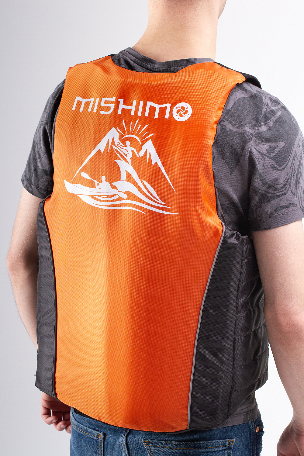 Жилет спасательный MISHIMO PRO Премиум качества Черно-оранжевый в Батайске